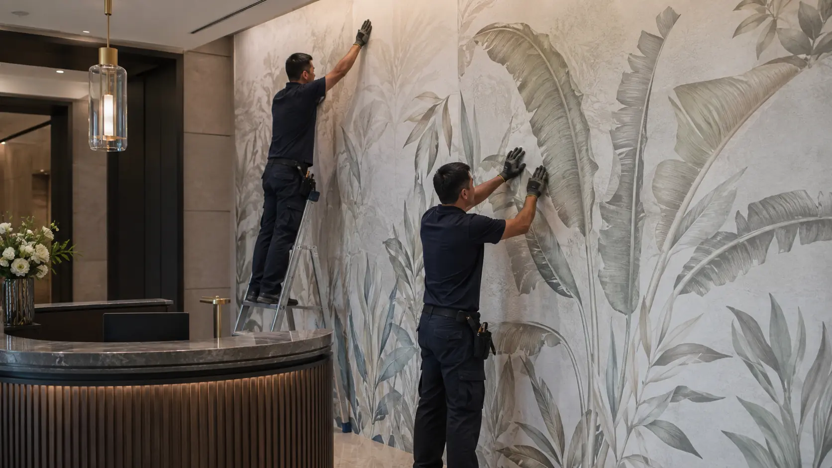Wallpaper fixing Dubai